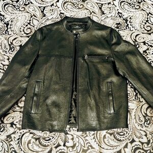 Coach Black Leather Racer Jacket